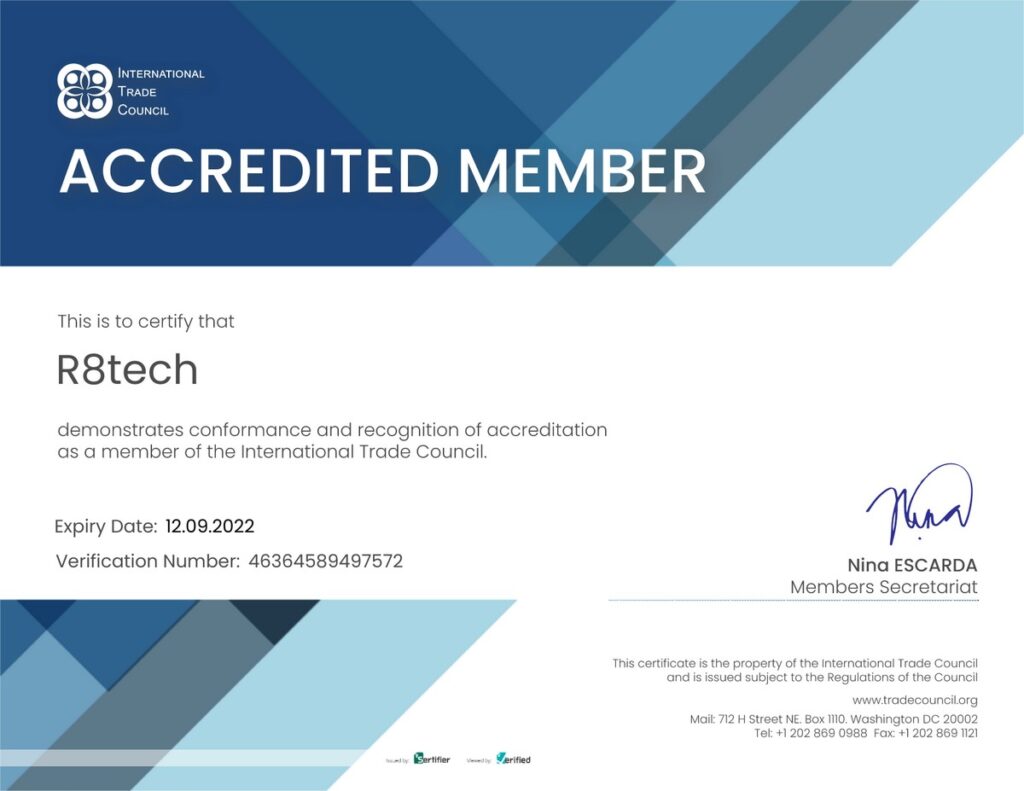 R8 Technologies has joined International Trade Council