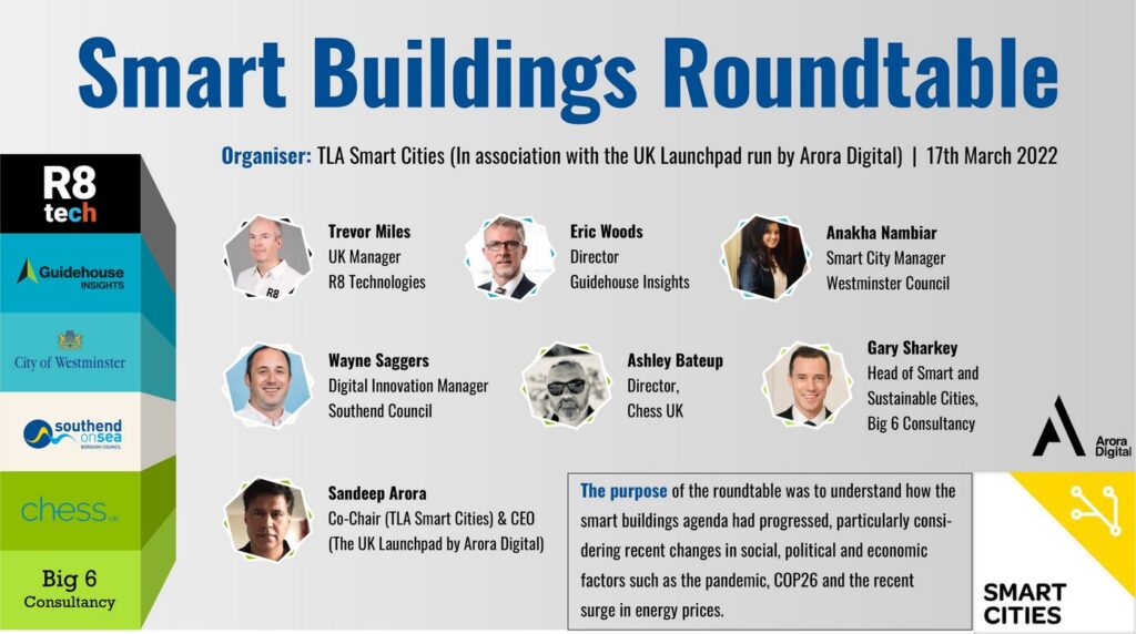 R8 Technologies UK area manager Trevor Miles participated in Smart Buildings Roundtable