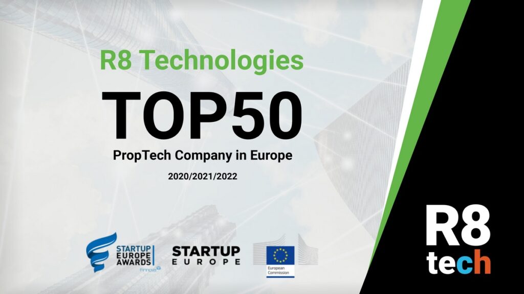 R8 Technologies among the TOP 50 PropTech companies in Europe!